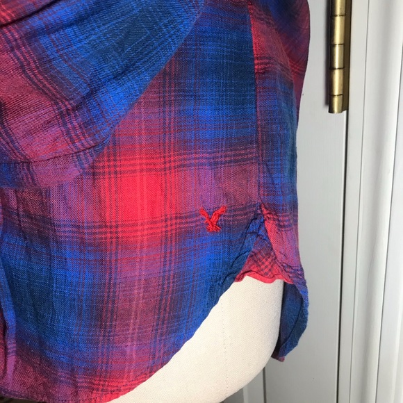 AEO vintage boyfriend flannel size small - Picture 3 of 6